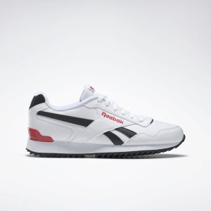 Reebok Royal Glide Turnschuhe Herren - Weiß/Schwarz/Rot - DE 261-BPZ